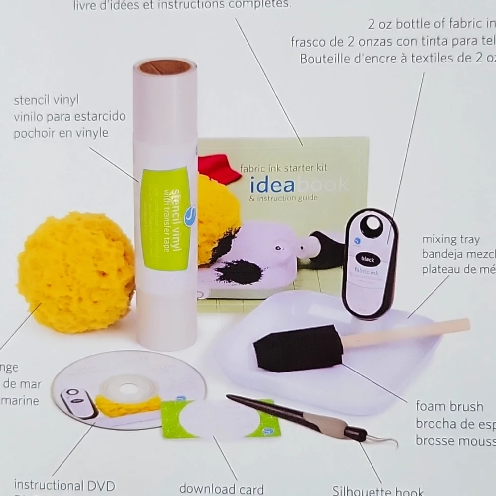 SILHOUETTE FABRIC INK STARTER KIT
